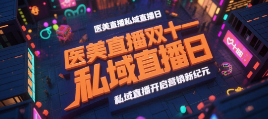 医美直播双十一，私域直播开启营销新纪元