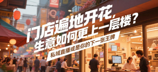 门店遍地开花，生意如何更上一层楼？私域直播或是你的下一张王牌