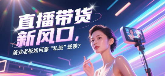  直播带货新风口，美业老板如何靠“私域”逆袭？