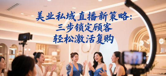 美业私域直播新策略：三步锁定顾客，轻松激活复购